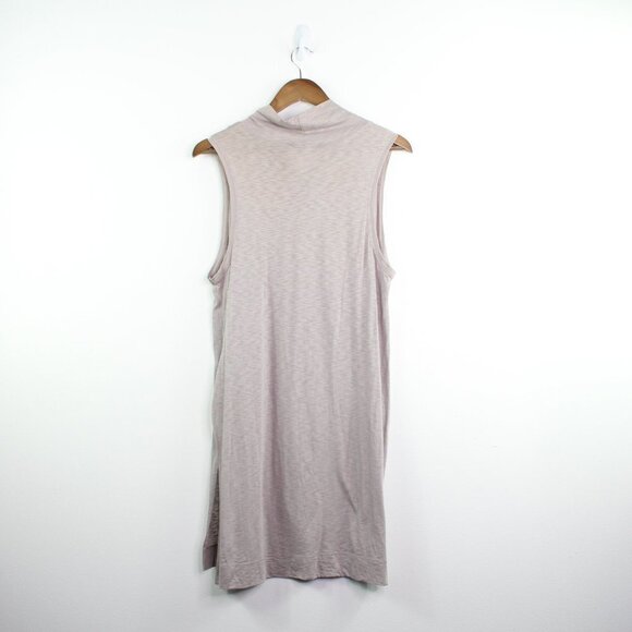 FIG Metro Sleeveless Slub Turtle Cowl Neck Top Grey L - Picture 7 of 9